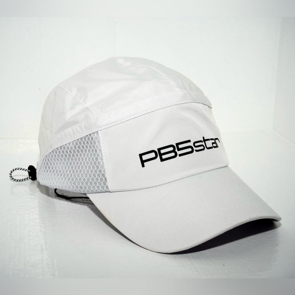 PB5star Signature Pickleball Baseball Cap White Unisex OneSize White Black